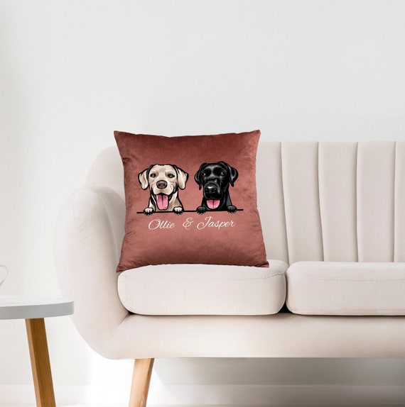 Dog Pillow Case Custom Dog Pillow Case Dog Portrait Pillow Etsy