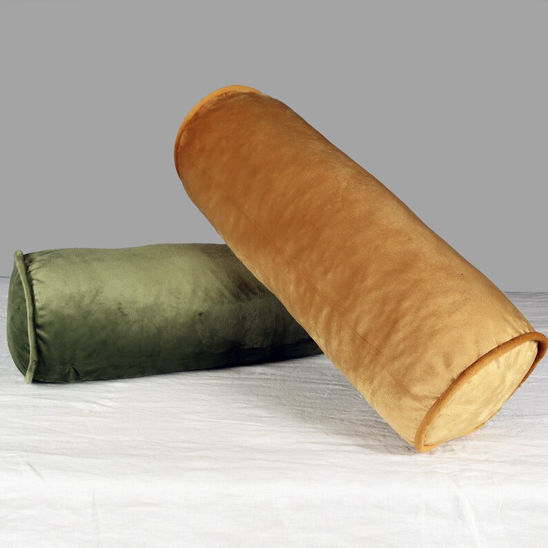 Velvet Bolster Pillow Case Lumber Bolster Pillow Cover Etsy