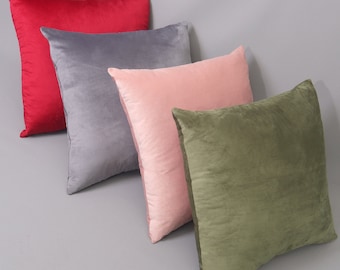 Velvet Pillow Cover: Luxury Throw Pillow Case, 58 Colors