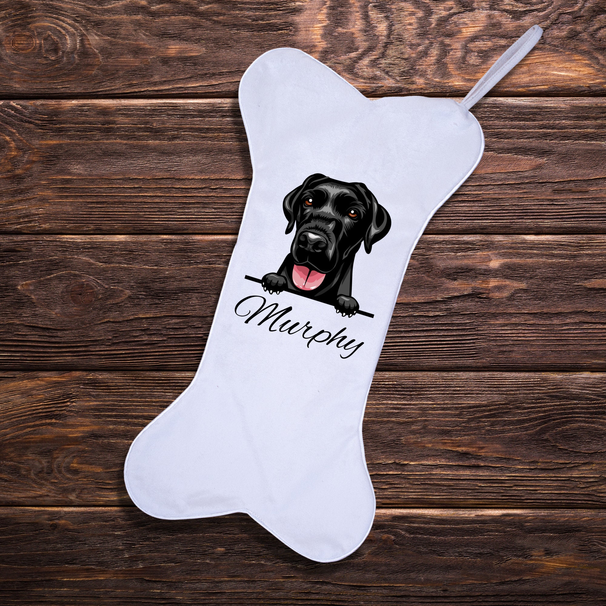 Custom Dog Christmas Stocking Velvet, Stockings Christmas decoration for Family