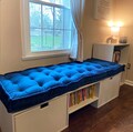 Elegant Tufted Velvet French Seat Cushion | Custom Bench, Window Seat & Sofa Cushion | Luxurious Handmade Comfort | Made-to-Order Sizes