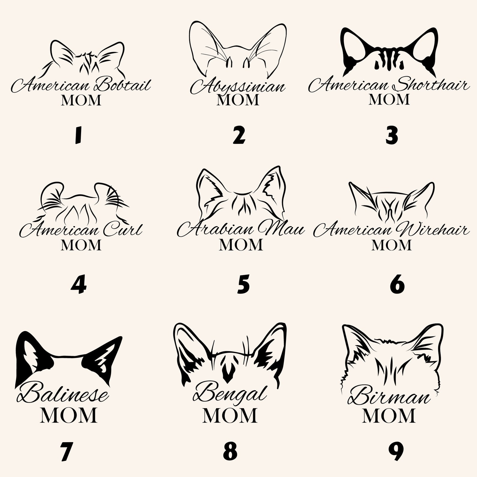 Custom Cat Ear Sweatshirt Custom Cat Mom Sweatshirt Etsy