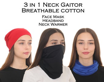 Neck Gaiter | Neck Gaiter for Women | Neck Gaiter for Men | Neck Gaiter Face Mask | Mens Neck Gaiter | Same Day Ship | Ready to Ship | USA
