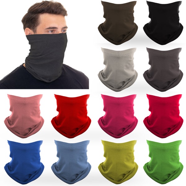 3-in-1 Face Mask | Multi-functional | Headband | Hairband | Neck Gaiter | Shield | Foulard | Neck-warmer | Sweatband | Dust Mask | USA