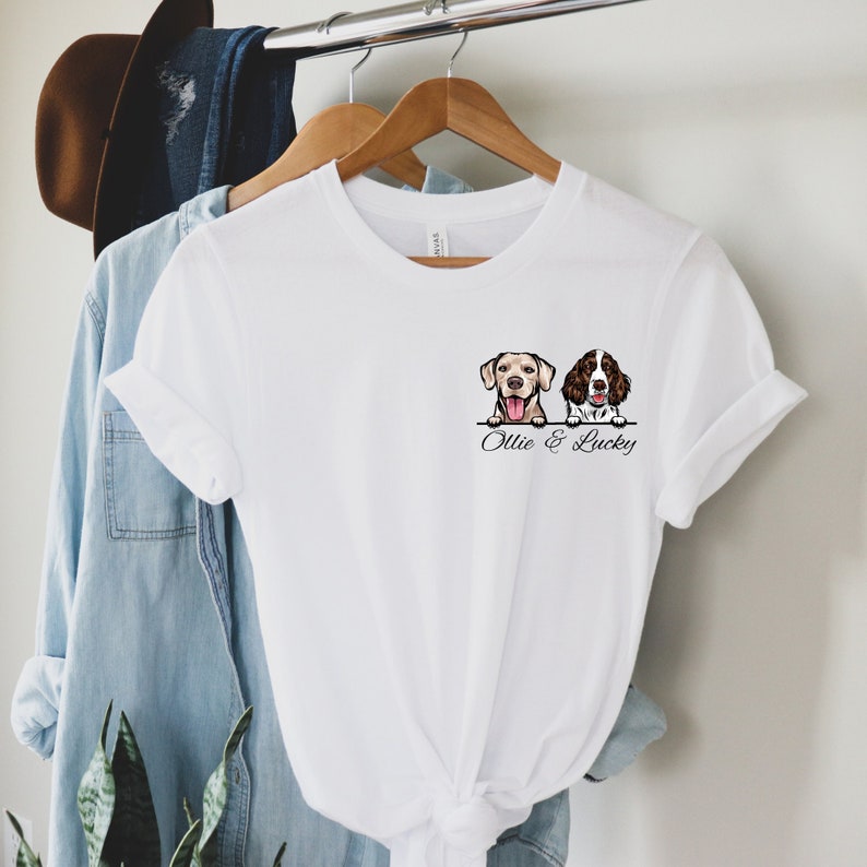 Custom Dog Shirt Custom Dog Mom Shirt Personalized Dog Etsy