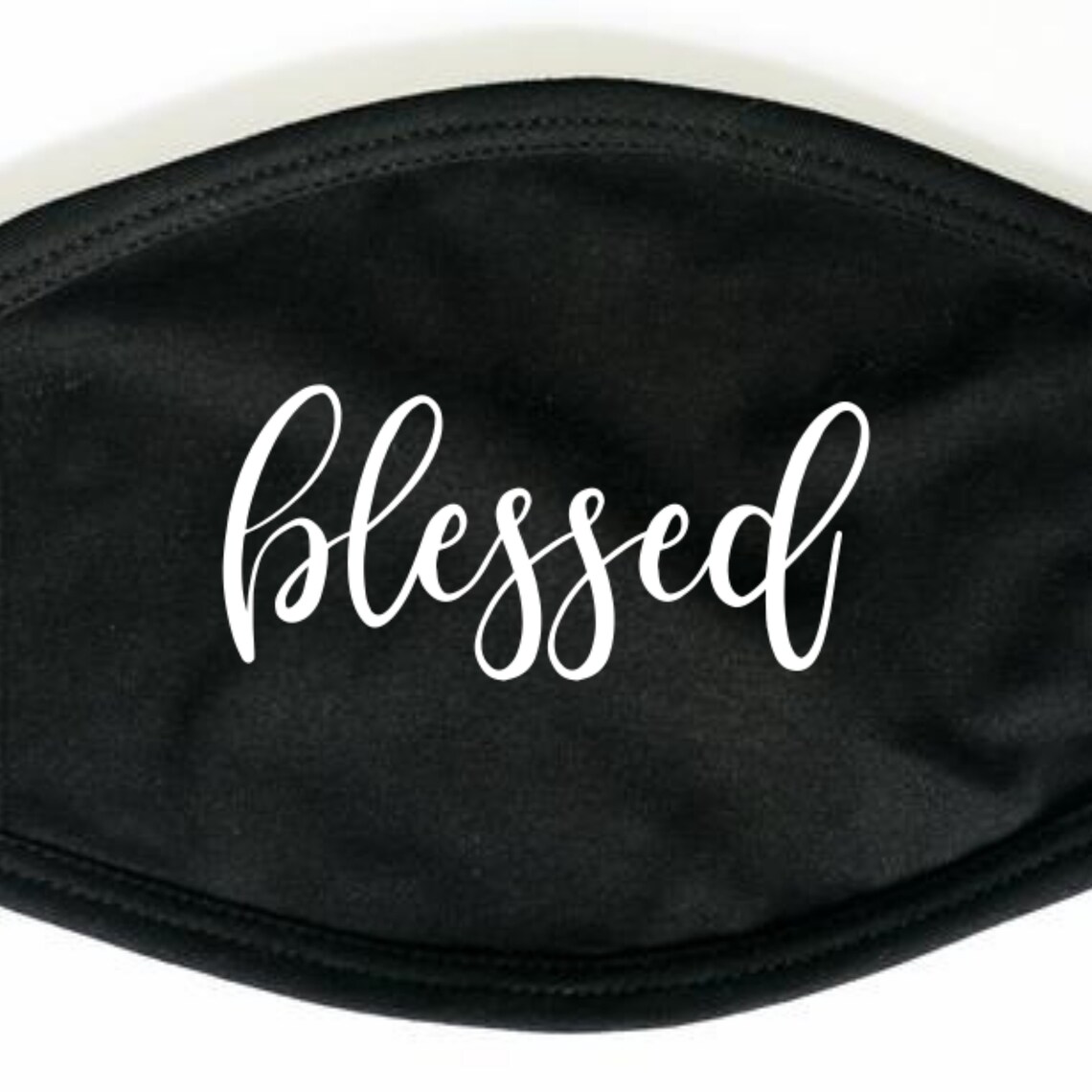 Blessed Religious Masks Inspirational Phrase Christian Face Etsy
