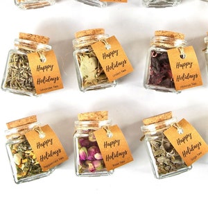 Wedding Tea Favors for Guest, Rustic Wedding Favor, Personalized Tea Favors, Glass Jar Favors, Tea Party Favors, Engagement Guest Favors,