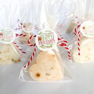 Personalized Christmas Soap Favors, 2023 Christmas Gifts, Happy Holidays Gift, Holidays Favors, New Year Soap Favors, Bulk Holidays Favors
