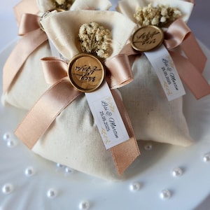 Sacchetti di lavanda personalizzati, Sacchetti di lavanda per baby shower, Sacchetti di lavanda francese, Bomboniere di lavanda per battesimo, Sacchetti per feste