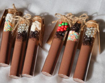 Personalized Hot Cocoa Favors, Christmas Hot Chocolate Favors, Holidays Edible Favors in Bulk, Co-Worker Holidays Bulk Favors, Hot Chocolate