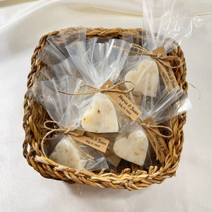 Mini bomboniere a forma di cuore, bomboniere per matrimoni, bomboniere a forma di cuore all'ingrosso, saponi per baby shower, bomboniere per battesimi, saponi naturali personalizzati