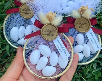 Personalized Almond Candy for Guest, Almond Dragee Party Favors, Edible Favors, Baptism Candy Favors, Baby Shower Edible Favors, Almond Bags