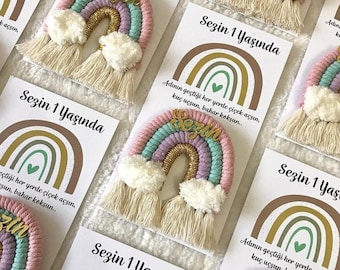 Fête d’anniversaire Rainbow Favors pour l’invité, Faveurs de la fête de douche nuptiale, Rainbow Favors Idea, Magnet Favor pour l’invité, Keychain BabyShower Favors