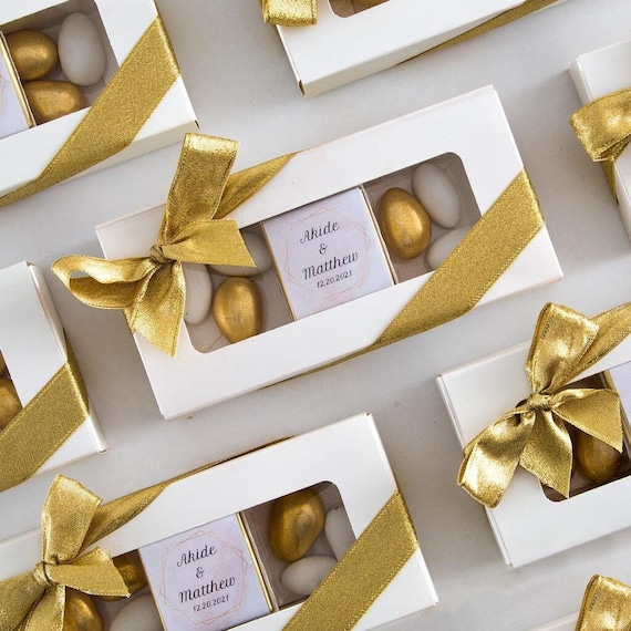 Chocolate Wedding Favors Almond Chocolate Favors Engagement 