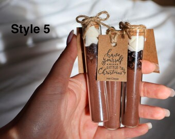 24 Pack Hot Chocolate Favors In Test Tubes - 2 Oz Plastic Tubes With Cork, Thank You Tags & Jute Rope | Wedding, Party Guest Gifts & Cocoa Favors - View #7