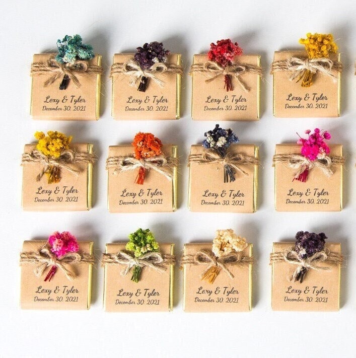 Personalized Chocolate Favors: Rustic Wedding, Baby Shower, Engagement Personalized Chocolate Favors: Rustic Wedding, Baby Shower, Engagement