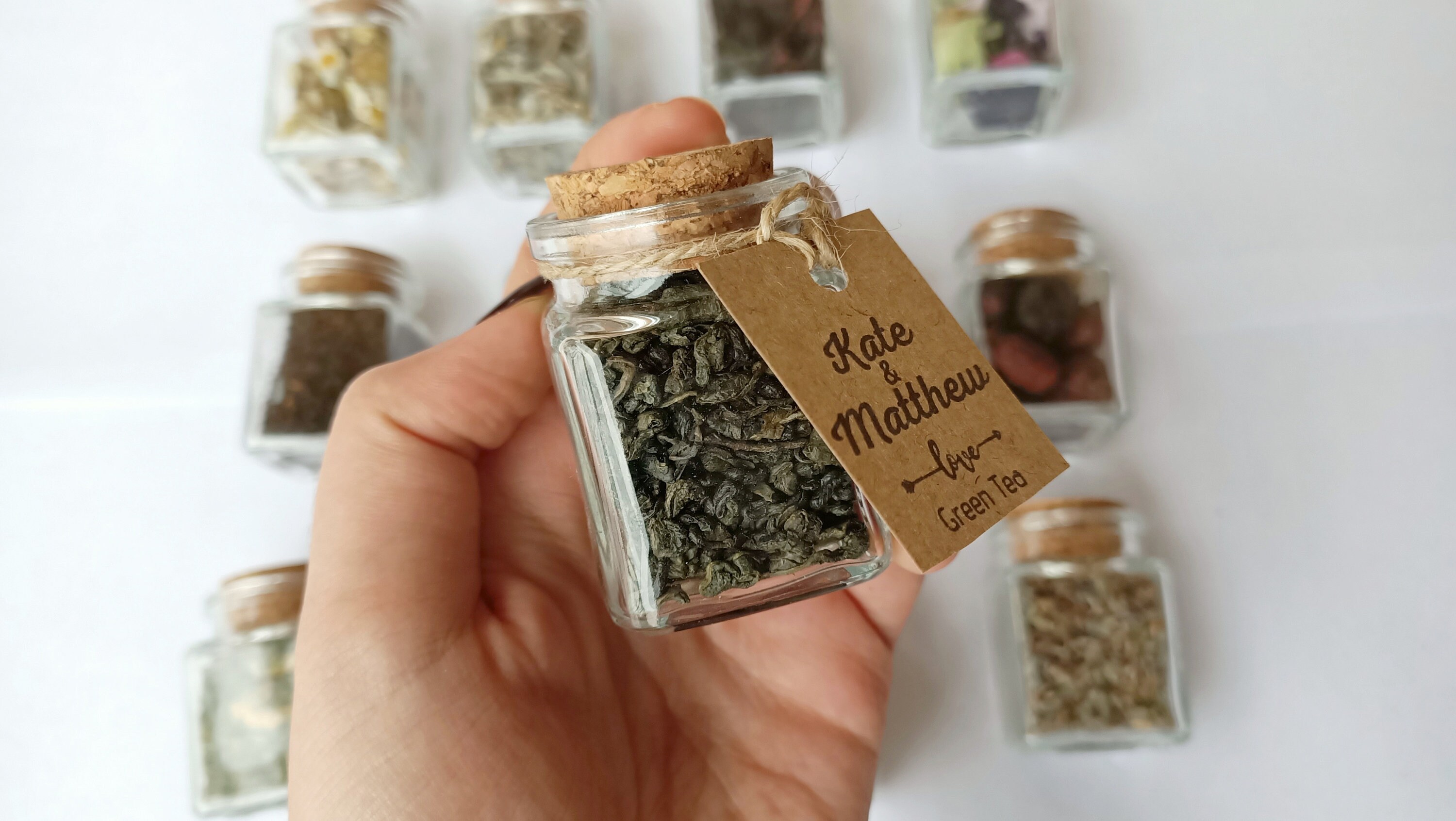 Wedding Tea Favors for Guest Tea Favors in Glass Jar Herbal Etsy