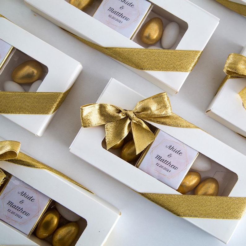 Chocolate Wedding Favors Almond Chocolate Favors Engagement Etsy
