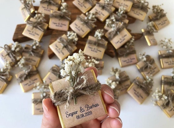 Wedding Chocolate Favors for Guest Engagement Chocolate 