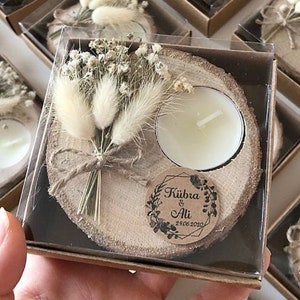 Wedding Favors for Guest, Rustic Gift, Rustic Wedding Favors, Wedding Favor İdeas, Tealight Holder, Personalized Favor, Tealight Favors