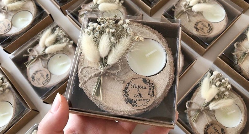 Wedding Favors for Guest, Rustic Gift, Rustic Wedding Favors, Wedding Favor İdeas, Tealight Holder, Personalized Favor, Tealight Favors 