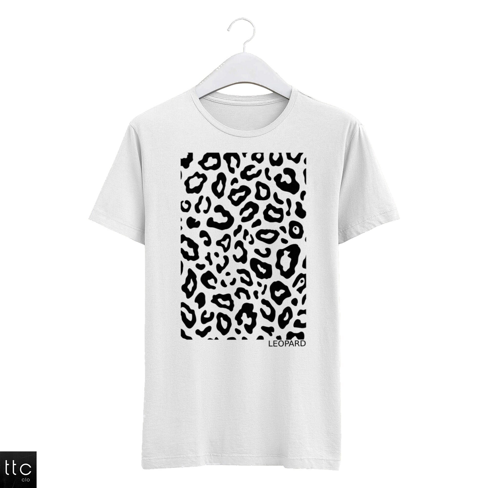 Leopard Print Unisex Shirt Womens Leopard T Shirt Leopard Etsy UK