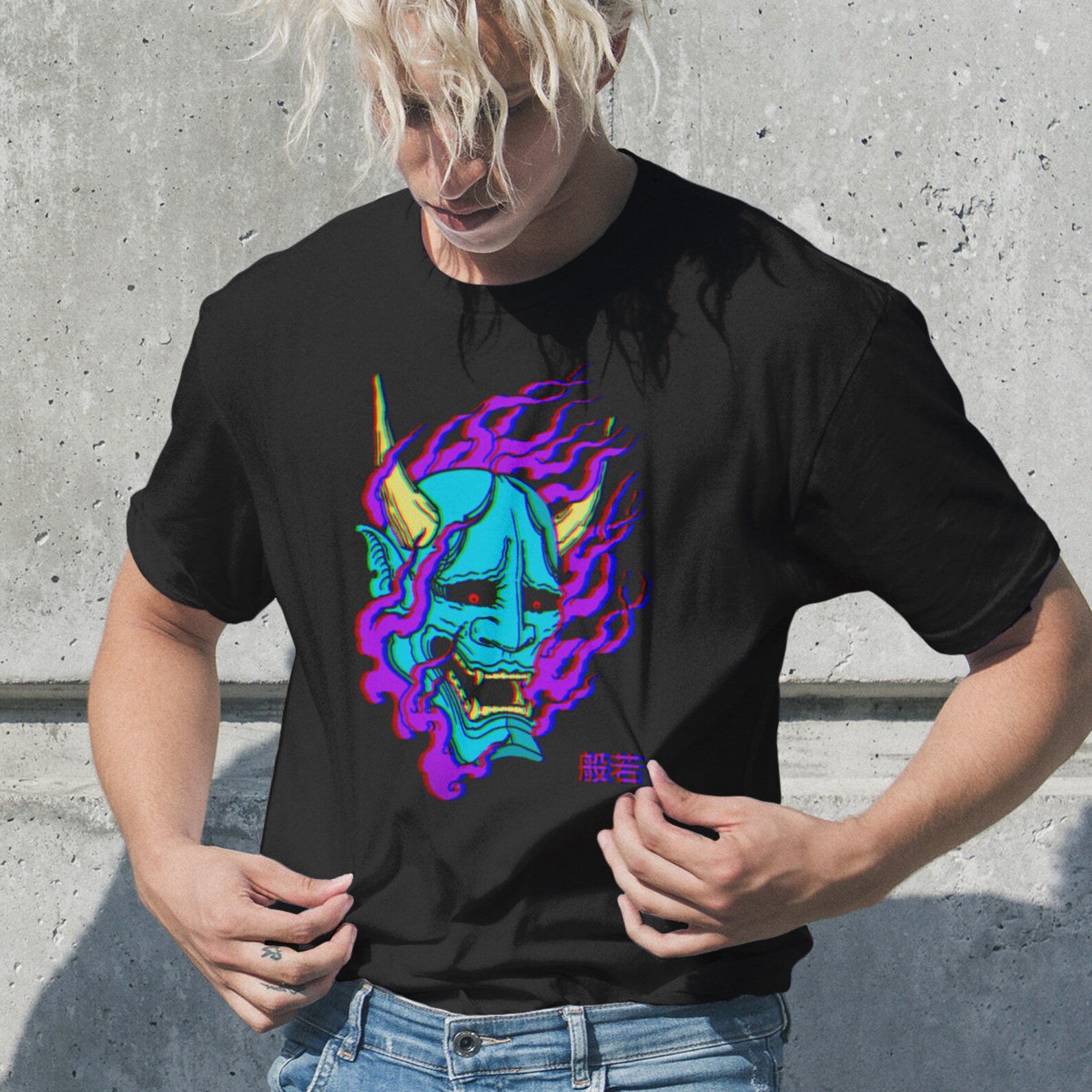 Hannya Mask Unisex Shirt Japanese Demon Shirt Japanese | Etsy