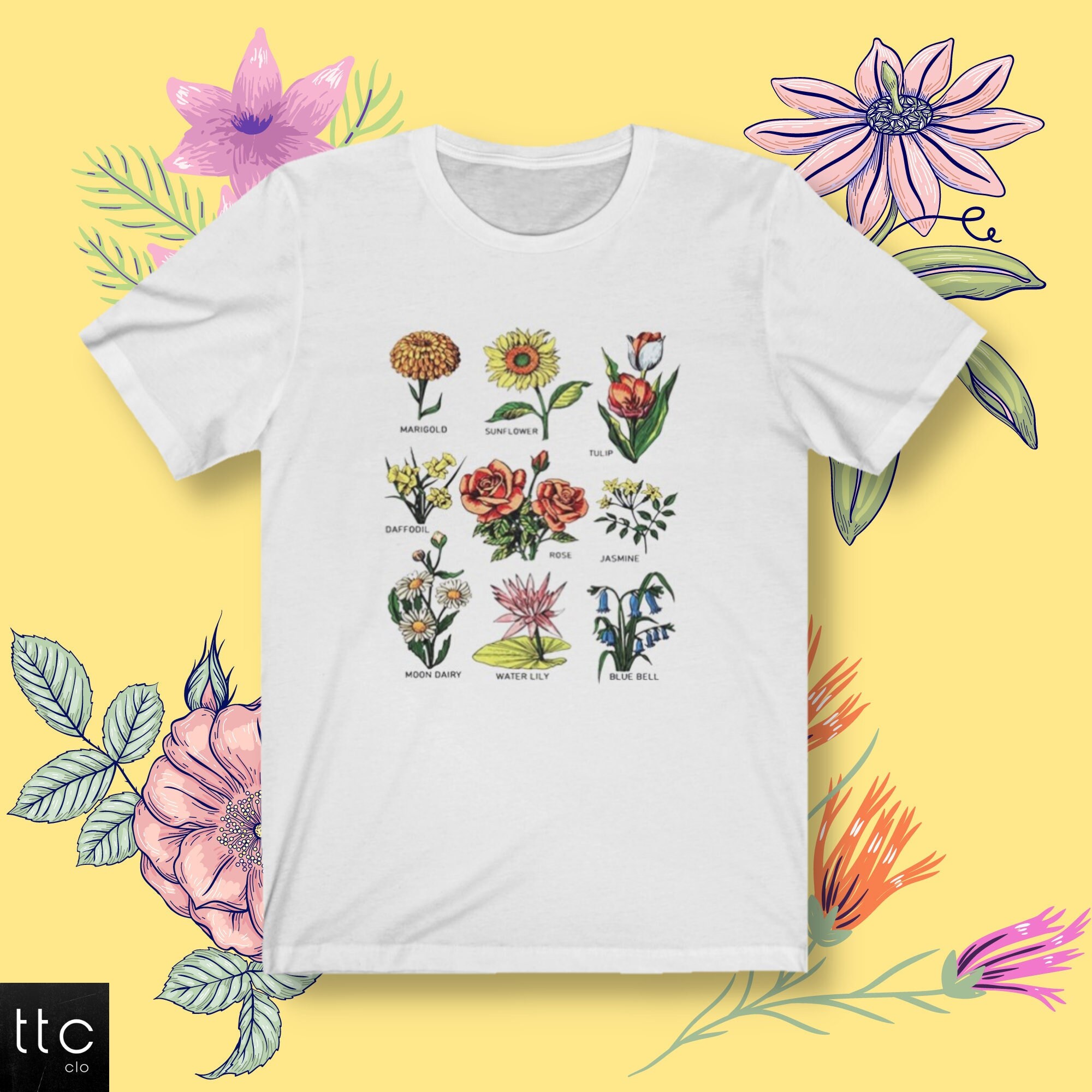 Flower chart shirt Clearance