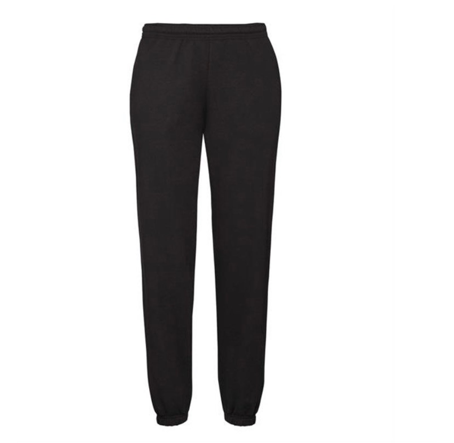 Premium Black Cotton Tracksuit Bottoms for Women Etsy