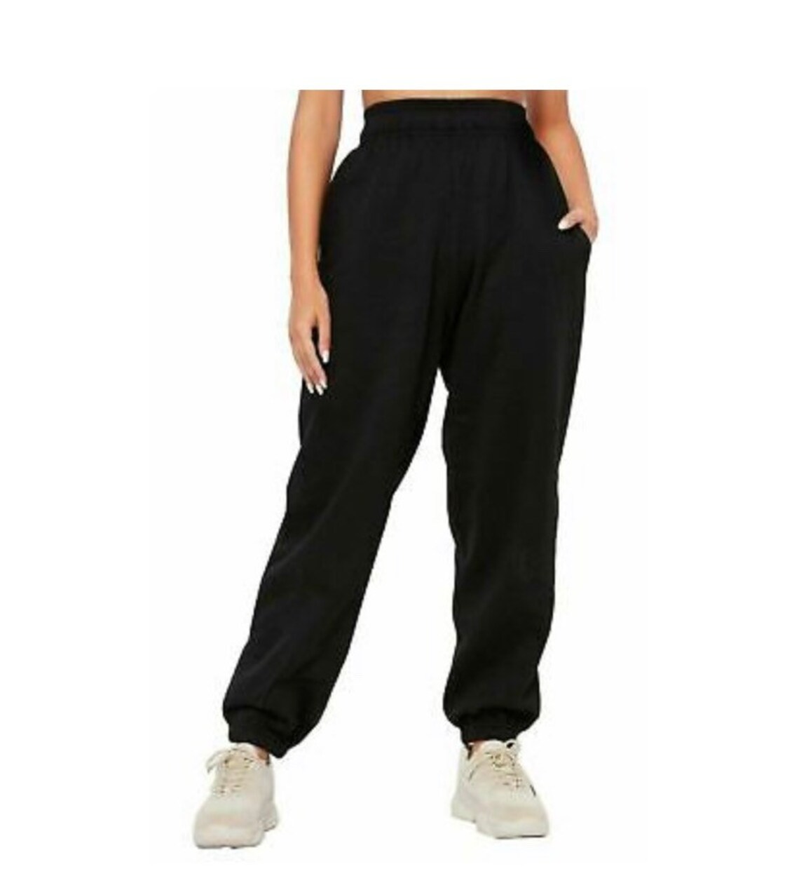 Premium Black Cotton Tracksuit Bottoms for Women - Etsy