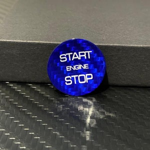 Engine Start Stop Button Genuine Carbon fiber Cover Fits For Land Rover Range Rover Sport 2014-19 Evoque Velar Vogue Discovery 5