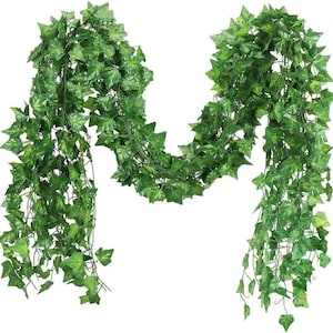 Artificial Hanging Ivy Vines – 6.6FT Long Greenery Garland for Wall Decor, Backdrop, Room, Wedding & Party Decoration