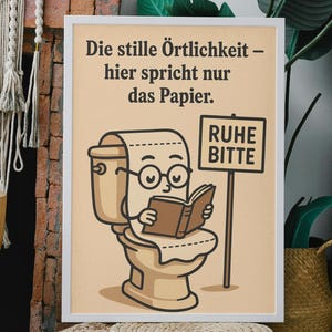 Poster for bathroom | toilet | guest toilet | bathroom poster | print | toilet jokes | funny | WC | toilet sayings | bathroom guest toilet sign