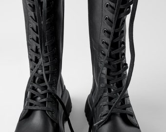 zara military boots