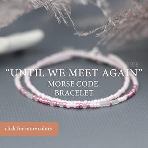 Cadeau de fausse couche Bracelet code Morse Cadeau souvenir de fausse couche Bracelet Jusqu'à ce que nous nous revoyions Cadeau commémoratif Cadeau de deuil