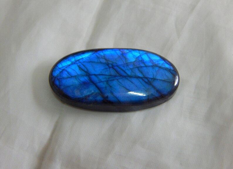 Labradorite AAA++ Blue Cabochon Oval Shape 44X21X7 Use For All Type Jewellery Labradorite Gemstone Best Quality