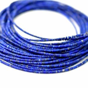 Lapis Lazuli Tube Forme Perles lisses Taille 2 MM 13 « Pouces Lapis-lazuli naturel Prix de gros