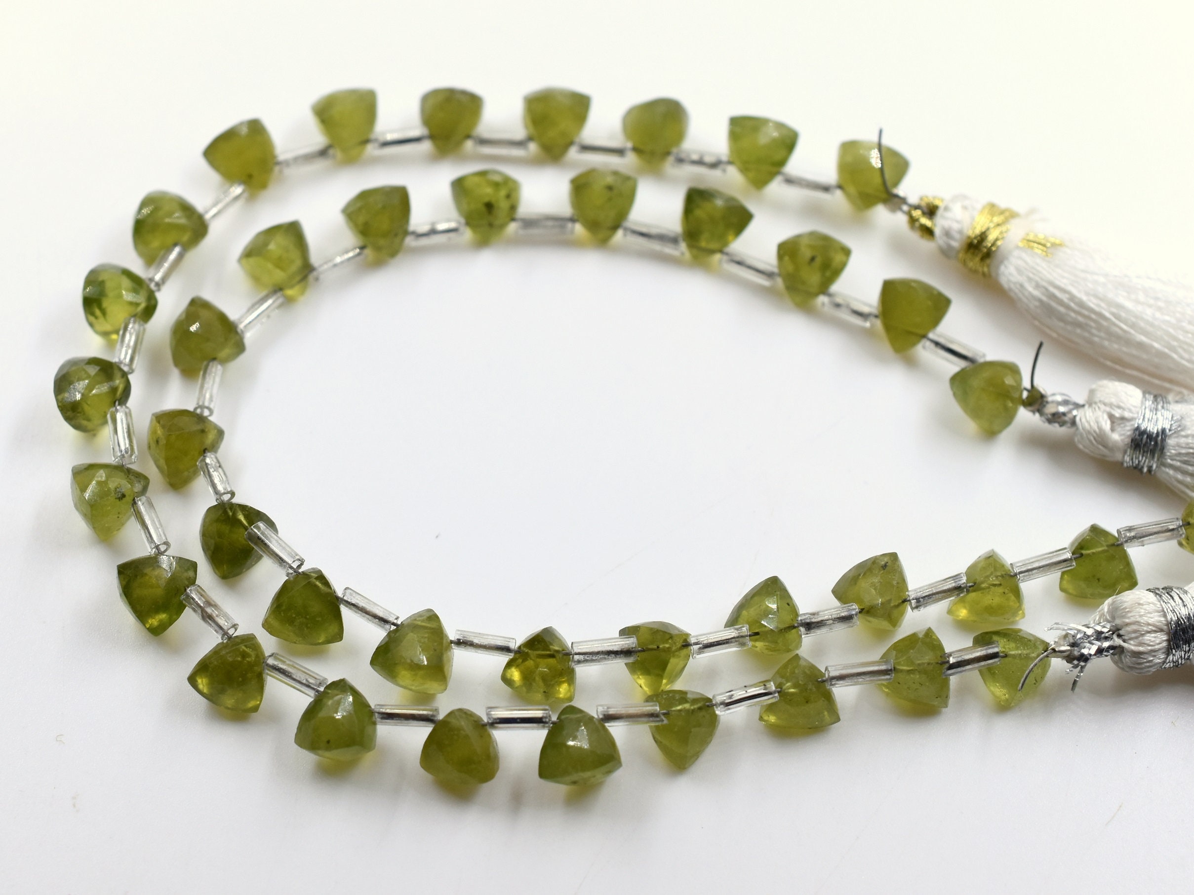 Vesuvianite Faceted Trillion Shape Triangle Beads Size 5X6 MM Etsy
