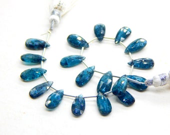 Perles rondes facettées 3 mm pierre gemme - Apatite x39cm - Perles & Co