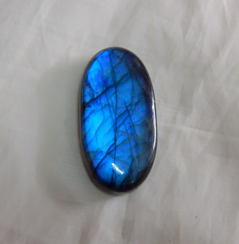Labradorite AAA++ Blue Cabochon Oval Shape 44X21X7 Use For All Type Jewellery Labradorite Gemstone Best Quality