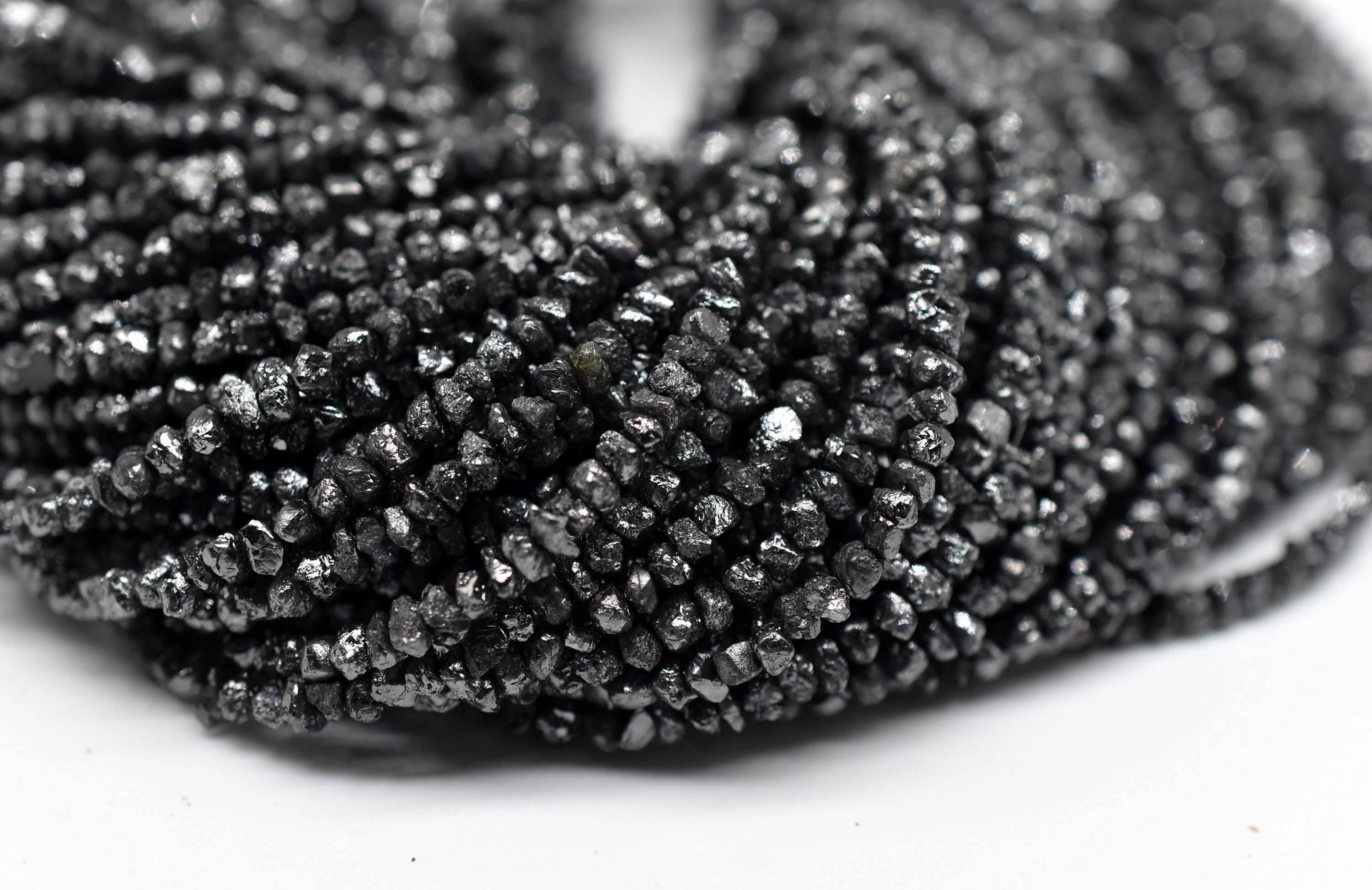 Diamond Black Diamond Rough Natural Black Diamond Raw Uncut Etsy