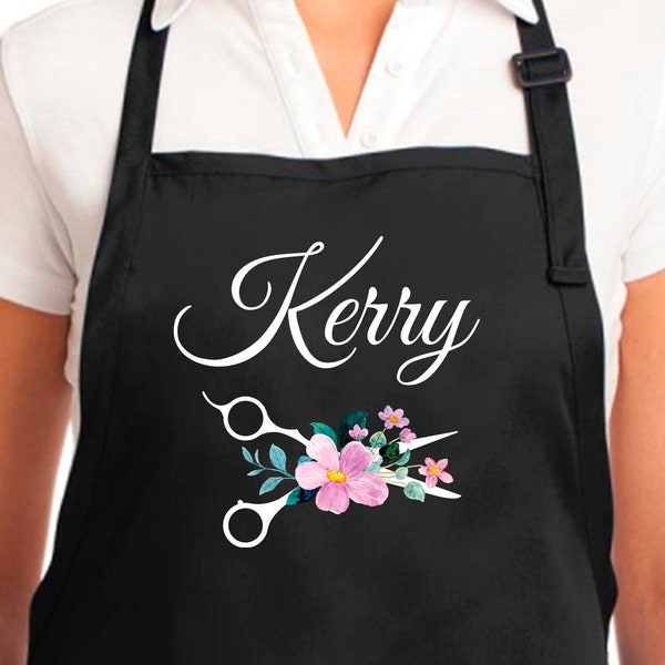 Hair Stylist Apron , Personalized Hair Stylist Gift, Custom Hair Stylist Apron, Hair Stylist Apron, Hair Stylist Gift, Hairdresser Apron