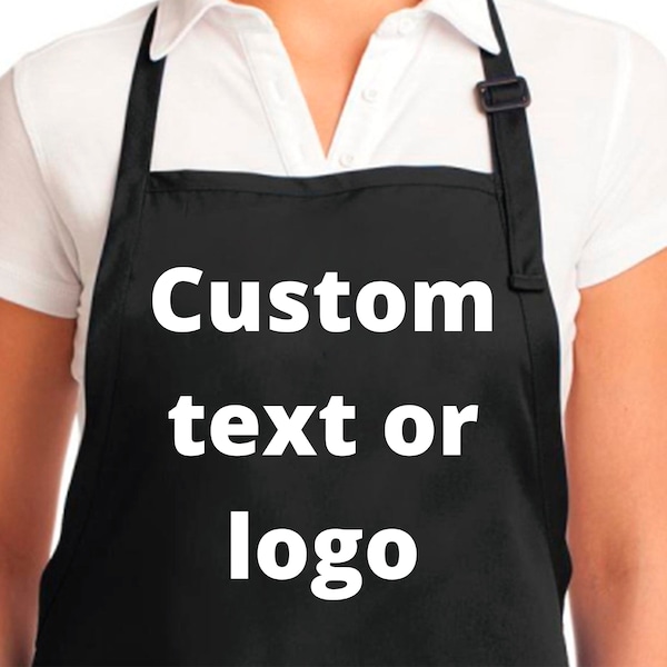 Custom Logo Hair Stylist Apron With Pockets, Personalized Hairdresser Apron, Beauty Hair Salon Custom Apron, Personalized Barber Apron Gift