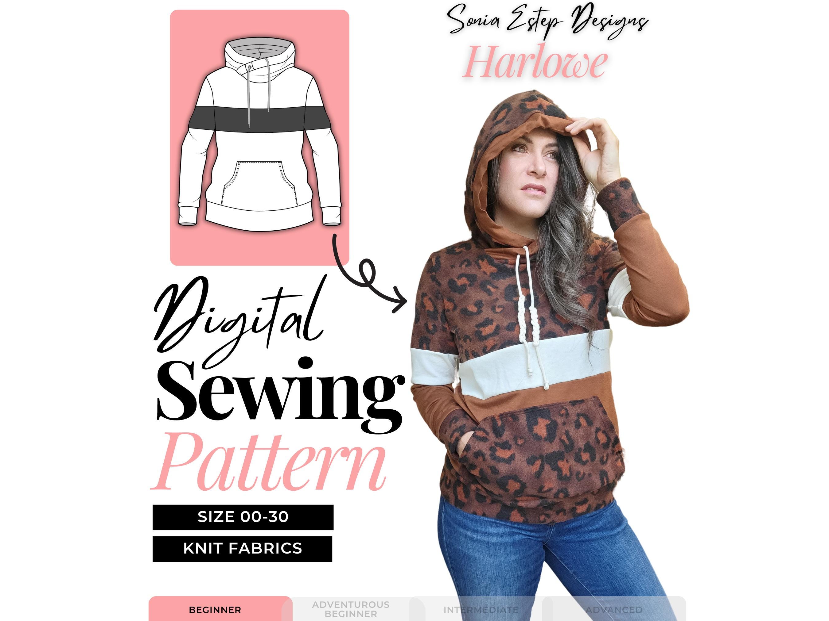 Hoodie Sewing Pattern Bundle #2 | Pullover PDF Sewing Patterns - Etsy