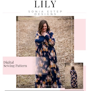 Lily Shirt, Dress, & Maxi PDF Sewing Pattern