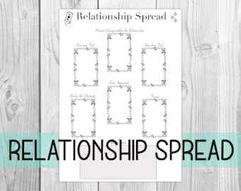 Relationship Tarot Spread ~ PDF