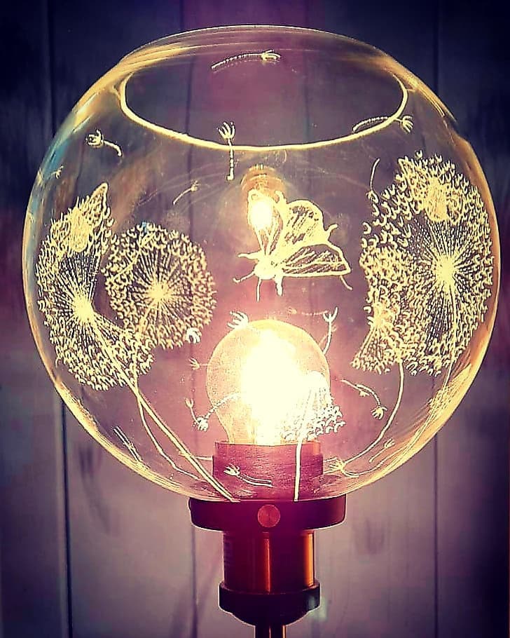 Enchanted dandelion table lamp Etsy