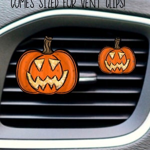 Citrouille, design automne, conception numérique, boucle d'oreille, sublimation, PNG, téléchargement numérique, clip pour évent, pièces vierges par Miki, cadeau, automne, Halloween, mignon