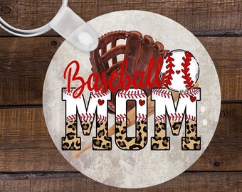 Design per sottobicchiere per auto con stampa di ghepardo e design per mamme di baseball (download digitale PNG)
