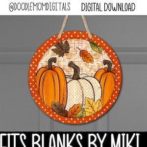 Citrouilles, automne, numérique, PNG, conception, téléchargement, clip de ventilation, ornement, sublimation, pièces brutes par Miki, dessous de verre, rond, veilleuse, vacances